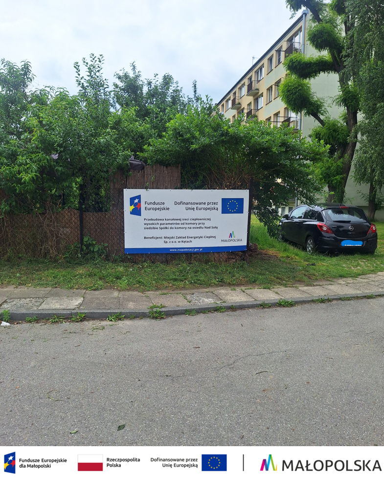 przebudowa sieci ciepłowniczej tablica